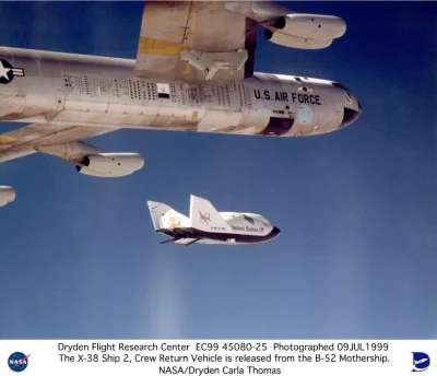 d.....4 - Lipiec 1999 - test kapsuły ratunkowej dla załogi ISS.

X-38 miał być deską ...