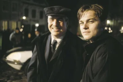 iwarsawgirl - Leonardo DiCaprio i prawdziwy Frank Abagnale Jr na planie Złap mnie jeś...