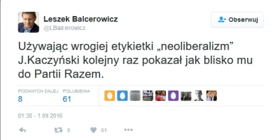 u.....6 - Wydało się, Kaczyński cynglem Razem xD

https://twitter.com/LBalcerowicz/...