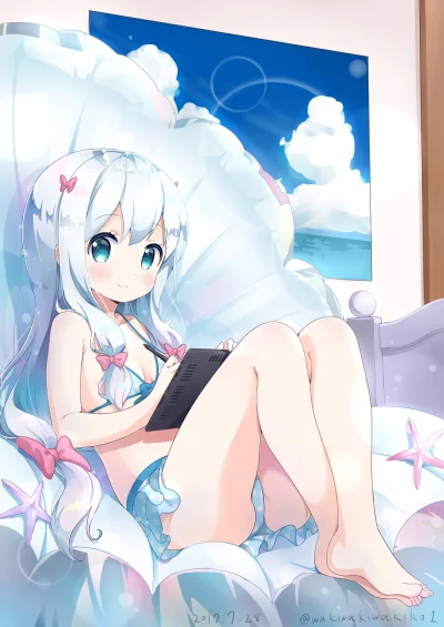 l.....f - #randomanimeshit #eromangasensei #sagiriizumi #swimsuit #stopkianime #pixiv...