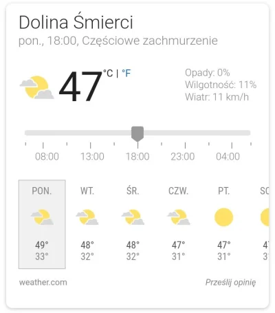 mazdax - Ale tam jest #!$%@? XD #pogoda #upaly #temperatura #dolinasmierci #usa