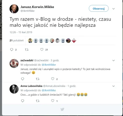 biesy - @PanFizyk: @Kempes: ja nie będę rozsądzał bo mi to wisi, ale na profilu JKM p...