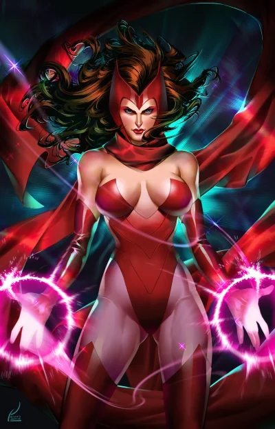 g.....e - Komiksowa Scarlett Witch znana dla szerszej publiki po wprowadzeniu jej do ...