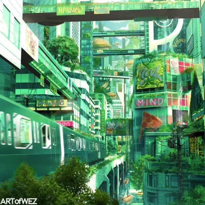 PanicInDetroit - #art #futuristic #pixiv