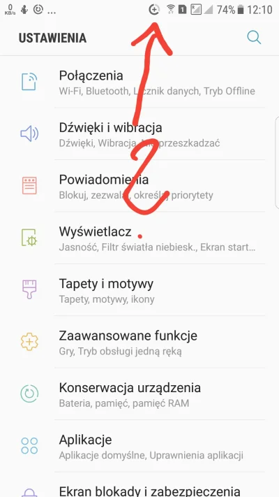 MeloN - Mireczki od czego jest ta ikonka? Od wczoraj swieci, telefon to Samsung Galax...