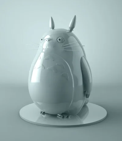 FX_Zus - Totoro, rzeźba.
Co powiecie, ładne?

#sztuka #popart #design