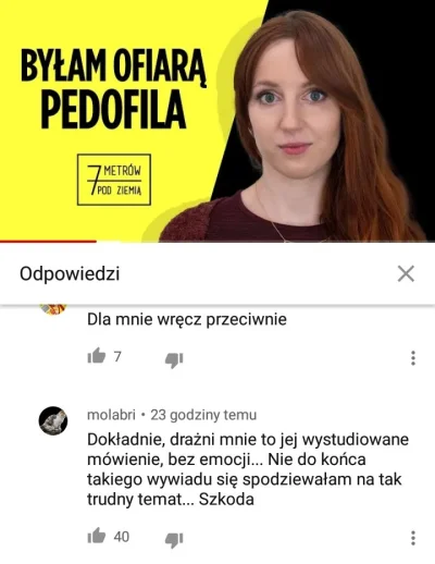 M.....n - Nie do końca takiego wywiadu się spodziewała na tak trudny temat. Nie wiem,...