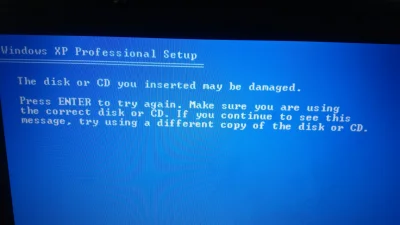 Kapik - Potrzebuje pomocy. Probuje zainstalowac Win XP na starym lapku na ktorym aktu...