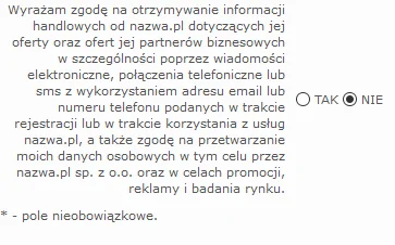 0xFFF - Po raz kolejny firma nazwa.pl pokazuje, że nie obchodzi jej brak zgody na prz...