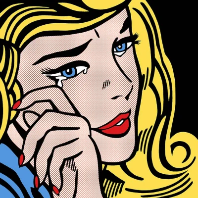 Hoverion - Roy Lichtenstein 
Crying Girl, 1964
#popart #art #estetion #sztuka