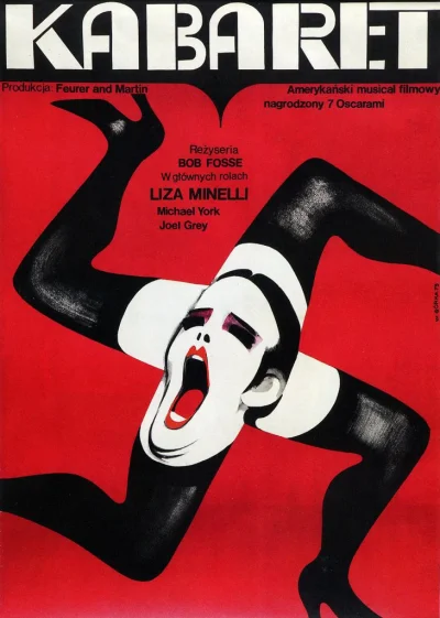 jadi - #plakat do filmu 'Kabaret'. Autor: Wiktor Górka, 1973r.

#polskaszkolaplakat...