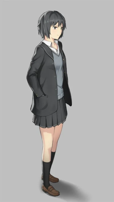 Czokolad - #randomanimeshit #amagami #ainanasaki #schoolgirl