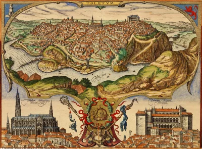 K.....s - Zostawię Was z przepiękną mapą Toledo. Co za zdobienia...:)

#kosmas #histo...