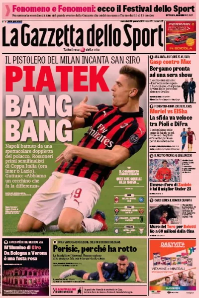 Serghio - Dzisiejsza okładka La Gazzetta dello Sport

#pilkanozna #piatek #milan #s...