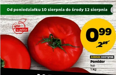 P.....r - Co: Pomidory 1KG
Cena: 0,99 CBLN
Gdzie: Netto

Nie chcesz przegapić cie...