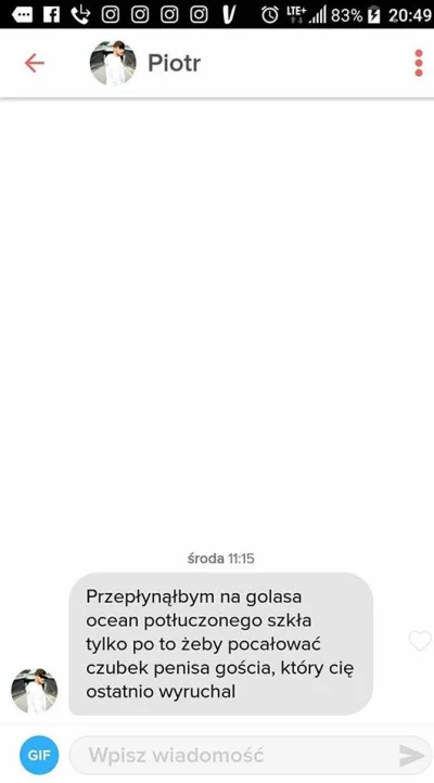 s.....y - Co xD 
#tinder #heheszki #badoo #sympatia #niebieskiepaski #gownowpis #bek...