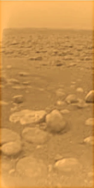 myrmekochoria - Zdjęcie powierzchni Tytana z misji Huygens