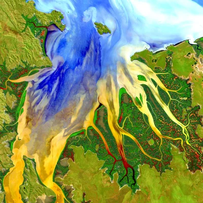 Pannoramix - Zdjecie satelitarne Landsat 8. Zachodnia Australia, okolice Derby. Widać...