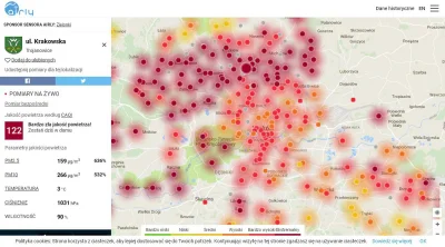 Nemsik - Zwróćcie uwagę na pomiary z okolicznych miejscowości na północ od Krakowa i ...