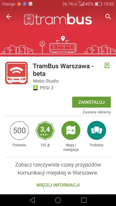 g.....e - Lololo w końcu coś takiego w Warszawie:D można śledzić autobusy na mapie :D...