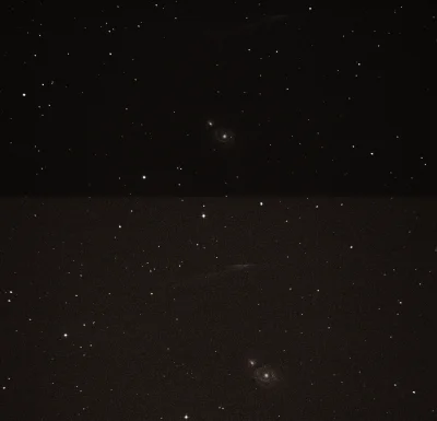 Marcin-87 - #astronomia
Wczoraj fociłem M51 i jakiś dziwny obłok się załapał. Ktoś m...