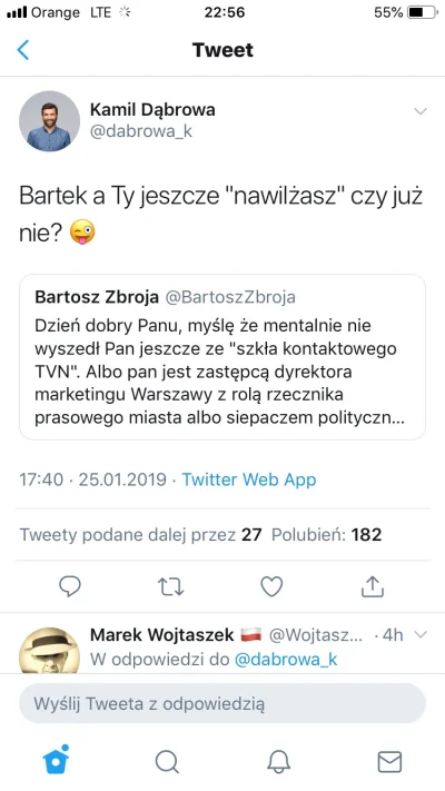 lisekchz - A tak rzecznik prezydenta Warszawy odpowiada na twitty innych użytkowników...