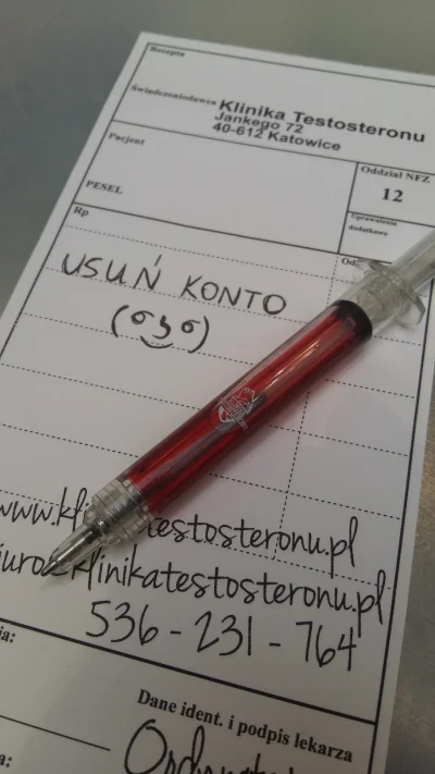 KlinikaTestosteronu - Długopisy mają czarny wkład ( ͡° ͜ʖ ͡°)