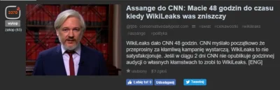 PreczzGlowna - CNN zostanie w końcu zniszczone? Assange przecież to obiecywał, a to t...