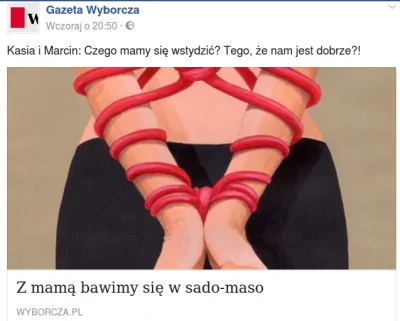 bioslawek - Zboczona, szmatława "Gazeta wyborcza"

http://wyborcza.pl/duzyformat/1,...