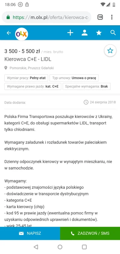 doktur_Mengele - Już nawet Polaków nie szukaja. 3.5k za 5dni x12h i to pewnie nocki. ...