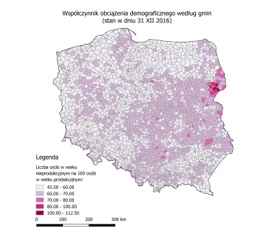 czarnobiaua - Współczynnik obciążenia demograficznego w gminach. 

Zapraszam do obs...