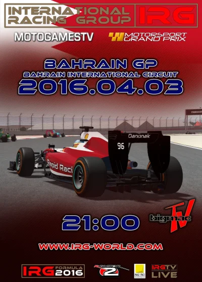 IRG-WORLD - GP Bahrainu w lidze IRG World. Zapraszamy wszystkich na naszą dzisiejszą ...