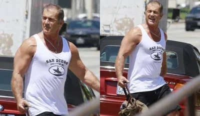 rafalopolus - Mel Gibson też trochę dopakował do expendables 3