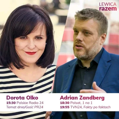 s.....0 - Oglądajcie dziś Polsat i TVN24 :)
#polityka #lewica #razem #partiarazem #z...