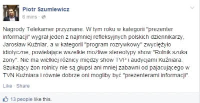 Colo99 - Nie wierzę że doczekałem dnia, w którym Szumlewicz napisał coś co ma jakikol...