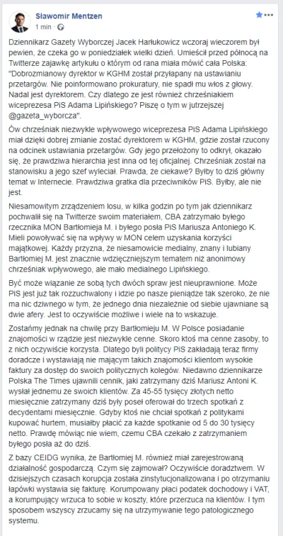 sowiq - Mentzen wyjaśnia skąd ta cała afera. Jak to zwykle bywa - jest to tylko zasło...