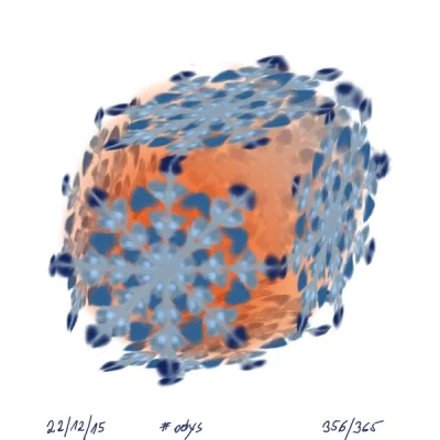 odys - 356/365 ; Kompozycja z płatków śniegu
#365grudzien #rysujzwykopem #odysrysuje