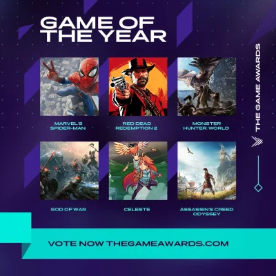 janushek - The Game Awards 2018 - oto nominowani do tytułu Game of The Year:
- Assas...