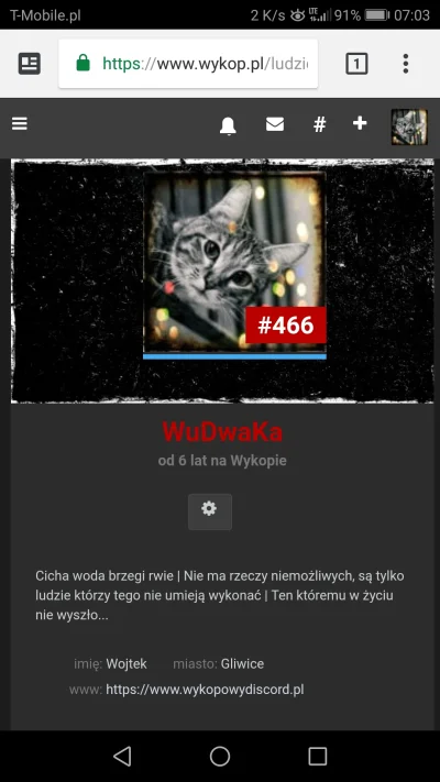 WuDwaKa - No no no. Aż o 99 pozycji dzisiaj! (｡◕‿‿◕｡)

#wudwakawychodzizbordo #rankin...