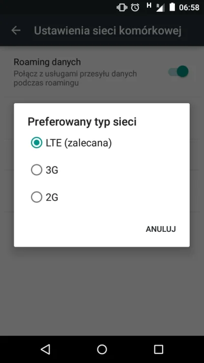 kankosek - Często mam tak, że nie łapie mi LTE. Jestem w jego zasięgu 4-5 kresek i ta...