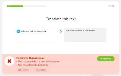 yacolek - @wysokooktanowy_juzef: Duolingo jednak się mocno czepia. Jest jakaś zasada ...