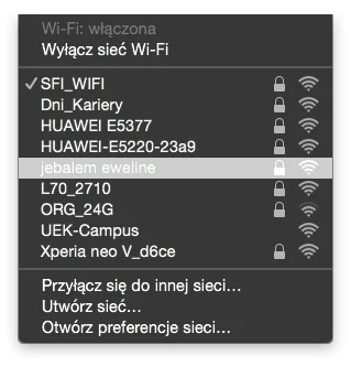Uparciuch - Siedzę na #SFI w #krakow i chciałem połączyć się z WiFi, to ktoś z Was mi...
