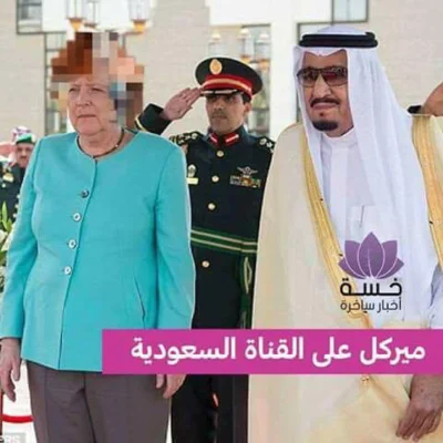 Mesk - #wykopowygrafik dorabia robiąc cenzurę w saudyjskiej telewizji #grafika #niemc...