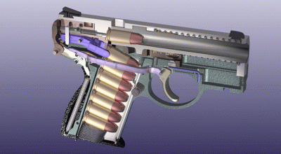 Jin - Kompaktowy pistolet Boberg. Dzięki nietypowej konstrukcji posiada aż 107mm lufę...