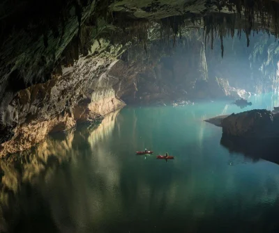 B4loco - Jaskinia Tham Khoun Xe znajdująca się na rzece Xe Bang Fai (główny dopływ Me...