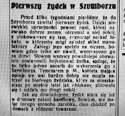 roszej - Gazeta z 1928 roku ( ͡° ͜ʖ ͡°) #zydzi #antysemityzm #historia #kujawskopomor...