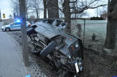 galonim - Pod Kętrzynem #wojsko wy Honker wpadł do pół metrowego rowu. Pojazd raczej ...