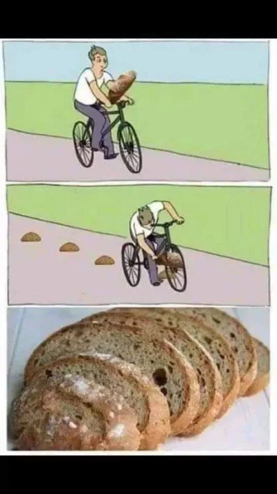 bzduraa - @Shit_happens: bardzo ładnie pokrojony chleb. Ja zawsze proszę panią w piek...