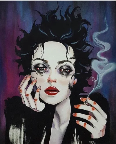 F.....k - #malarstwo #sztuka #sztukaniewysokichlotow 

''Marla Singer''
Harumi Hirona...