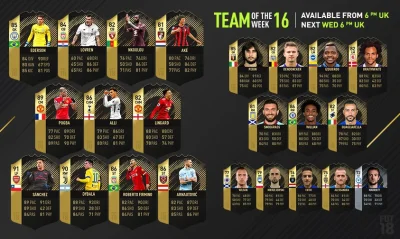 Roxi5017 - Dzisiejsze TOTW, jak oceniacie? (✌ ﾟ ∀ ﾟ)☞
https://twitter.com/EASPORTSFI...